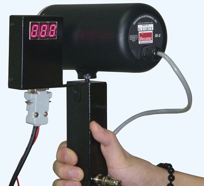 Hand held low speed radar gun